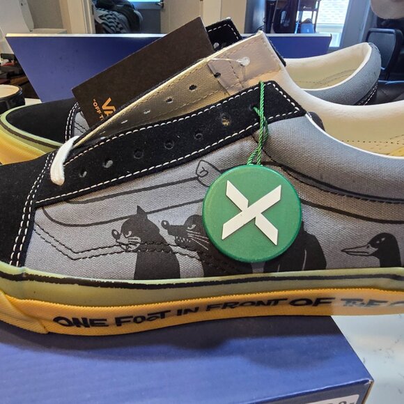 Yusuke Hanai × Vans Premium Old Skool Hanai Black VN000D56BN5 Men's Size 10 NEW - Picture 3 of 11